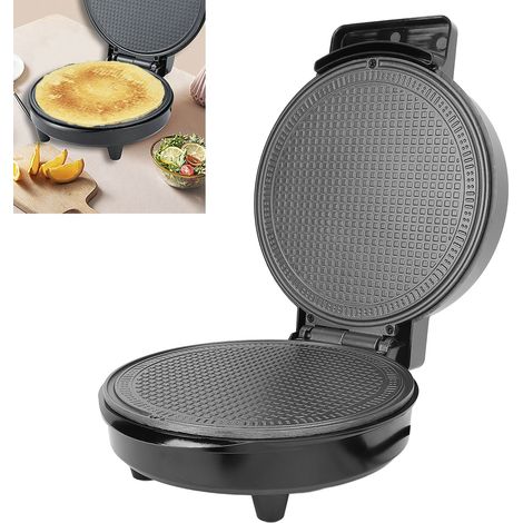 Gofrera profesional, 1000 W, revestimiento antiadherente, función de calentamiento variable continuo, calentamiento rápido, 19 cm de diámetro, aluminio, para uso doméstico, 220 V (1/5)