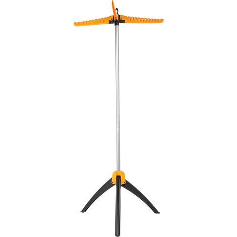 Étendoir à linge pliable autoportant - Acier et ABS robuste, capacité 50kg, design compact 58x142cm pour intérieur (1/5)