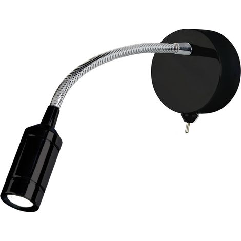Applique Contemporanea Flexy Acciaio Nero Led 0,75W (1/5)