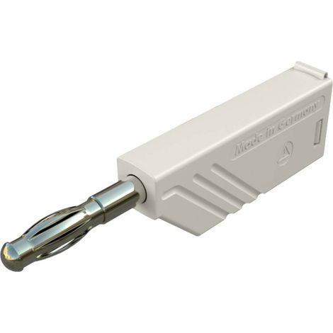 FICHE BANANE MÂLE Ø DE LA BROCHE: 4 MM SKS HIRSCHMANN LAS N WS AU 934100707 BLANC 1 PC(S) (1/3)