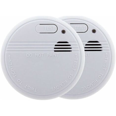 NALOOKAMIC Lot de 2x détecteurs de fumée NF (1/2)
