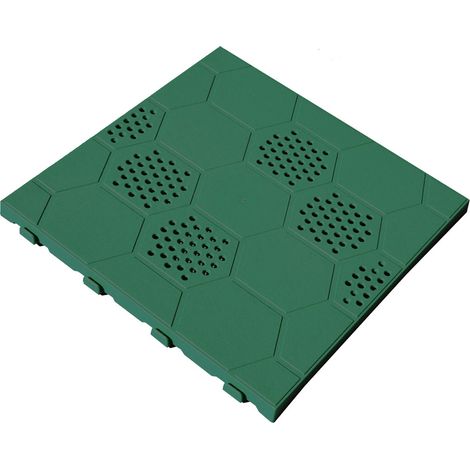 Piastrella drenante da giardino Easy in polipropilene 40x40x2,5 cm Verde Artplast