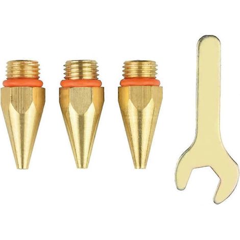 Kit de douilles pour pistolet à colle chaude, embout de pistolet à colle en cuivre de 32 mm (3 tailles) et assortiment de clés pour les réparations domestiques (1/5)