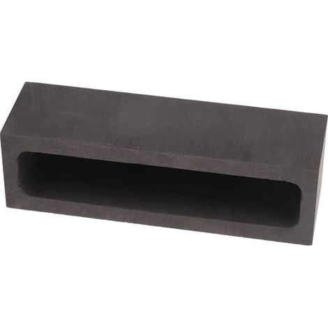 Moule rectangulaire en graphite à haute stabilité thermique pour la coulée d'or, d'argent et de cuivre. (1/5)