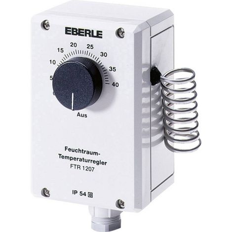 eberle FTR 1207 termostato blanco montaje en superficie