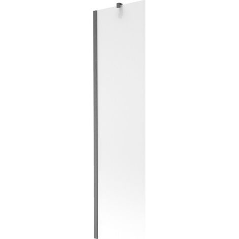 Mexen Next Badewannenabtrennung 1-flügelig 50 x 150 cm, matt, gebürstetes Gun Gray - 895-050-000-00-30-66