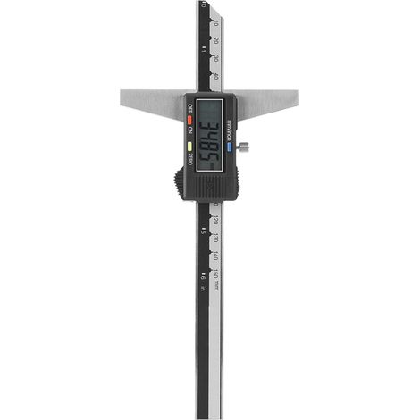 Pied à coulisse numérique de profondeur en acier inoxydable de haute précision, outil de mesure 0-150 mm, 0,01 mm (1/5)