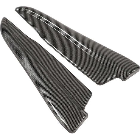 Paire de séparateurs de pare-chocs arrière style fibre de carbone, protection des coins de pare-chocs contre les rayures, compatible avec tous les modèles (1/5)