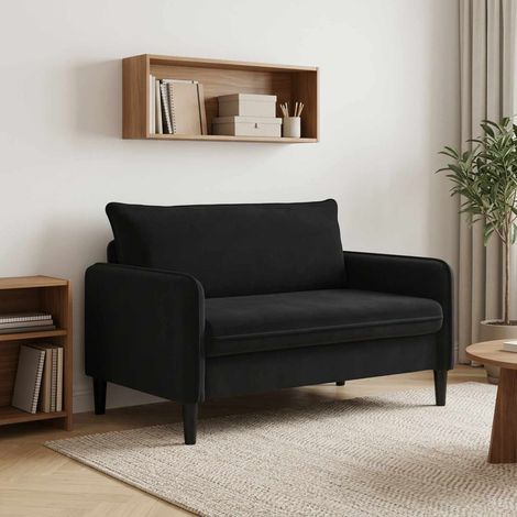 vidaXL Fauteuil XXL Noir Velours (1/5)