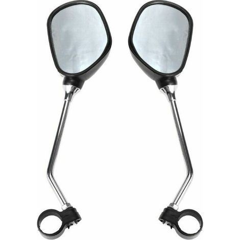 1 Paire Rétroviseur Vélo Guidon Réglable, Miroir de Vélo Incassable
