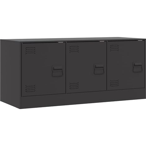 Maison Exclusive - TV-Schrank Schwarz 99x39x44 cm Stahl (1/5)