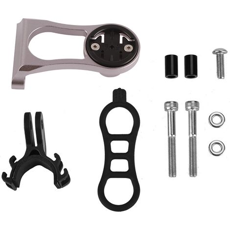 Support de montage en alliage d'aluminium pour odomètre vélo Garmin (titane) - Accessoire vélo (1/5)