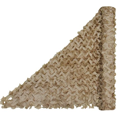 Red de camuflaje, toldo, 1,5 x 2 m, apto para camuflaje, caza, decoración de jardín, sombrilla (caqui) (1/5)