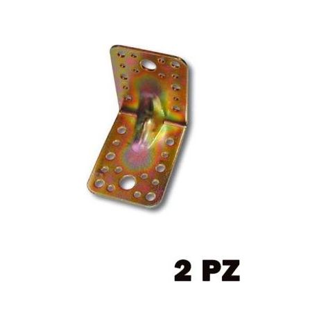 PIASTRA PIEGATA SUPPORTO PER PALO PALI MM 85X85X65 SP MM 2,5 PZ 2 (22778) (1/2)