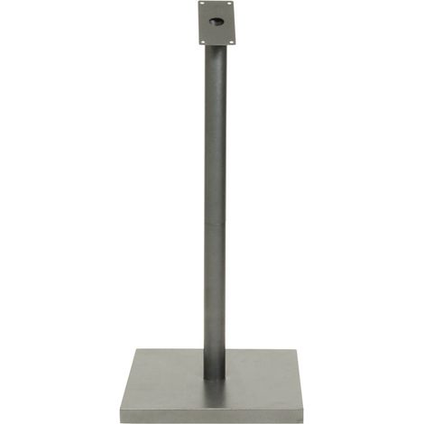 Ensemble pied + socle carré pour porte-menu LED - gris galvanisé, 85 cm - pour presentoir MCS-6A4-CS - Securit (1/2)