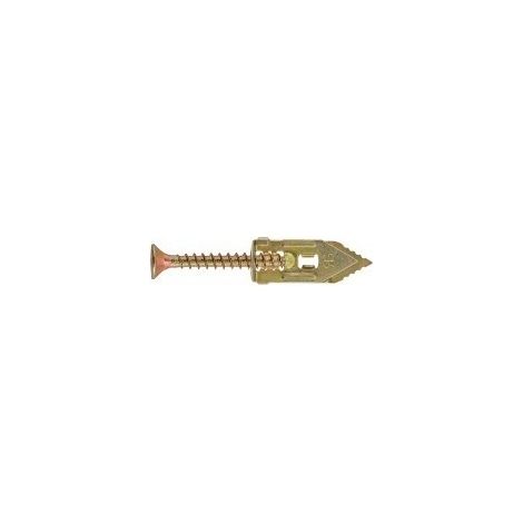 Cheville métallique à clouer 30mm – Acier zingué – 100 unités – Charge max 30kg vertical – Fixation sans perçage plaques de plâtre – Rawlplug