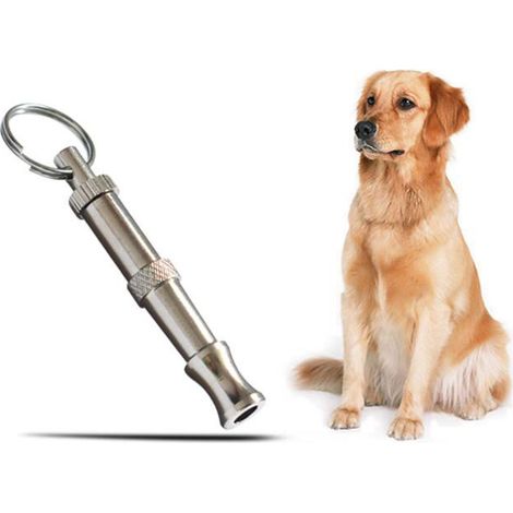 Sifflet Pour Chien - Réglable En Fréquence - En Laiton - Argent - Pour Dressage Canin À Distance - 2 Pièces (1/5)