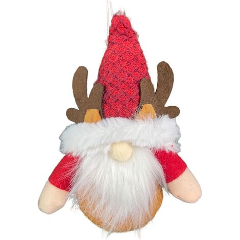Chapeau-Cornes De Rennes - Décoration De Noël En Tissu - Pendentif Sans Visage - Ornement Festif Pour Arbre Ou Intérieur - 1 Pièce (1/2)