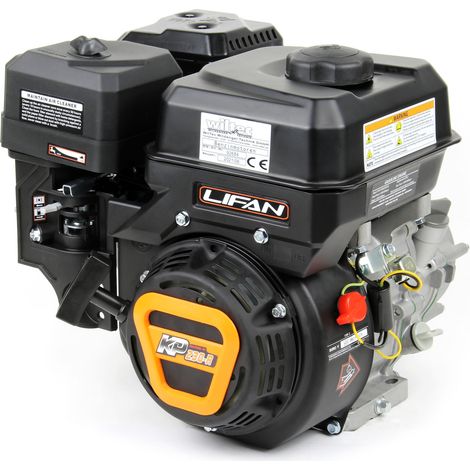 Wiltec LIFAN KP230-R Moteur essence – 415 x 380 x 380 mm – 4,5 kW (6,1 CV) – 223 ccm – 4 temps, 3,6 L, 22 mm – OHV, 9,5:1 – Monocylindre Lanceur manuel – pour Plaque vibrante et Engin Chantier