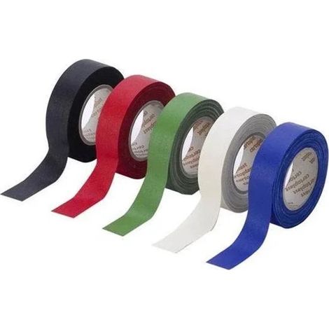 Ruban adhésif en tissu coloré, lot de 5