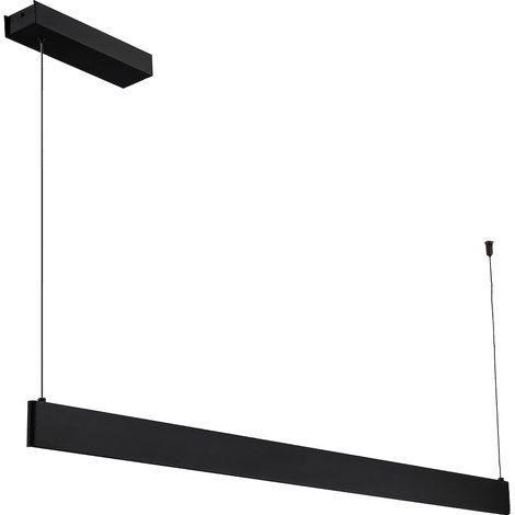 Lámpara colgante moderna negra de forma oblonga, LED de color variable de 36 W LINEA Milagro (1/5)