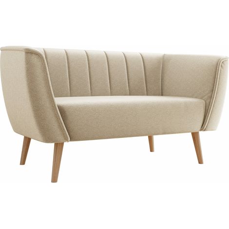 Sofá Glenview 104, Paros 02, 142x74x75cm, Tapiz, Patas: Madera (1/5)