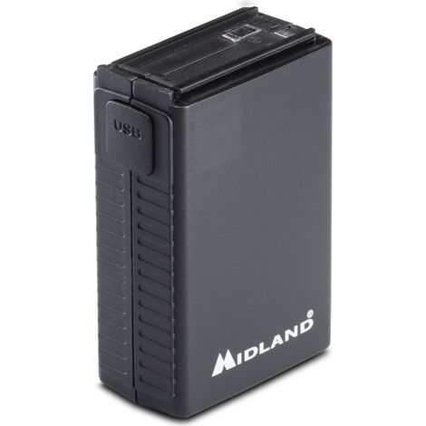Midland PB42 Lithium Battery Pacco 2800MAH for Alan 42, Capacità da 2800 mAh che ne garantisce un ciclo di vita raddoppiato e una maggiore capacità rispetto alle batterie ricaricabili AA (1800 mAh).