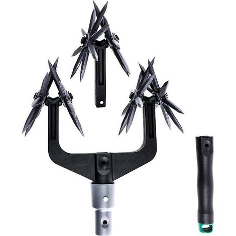 Sarcloir rotatif télescopique, désherbeur manuel ergonomique pour jardinage, outil de jardin à manche extensible (1/5)