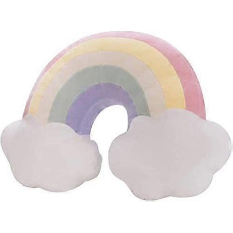Coussin décoratif, coussin de chaise, coussin nuage arc-en-ciel, coussin étoile, coussin de chevet, coussin lombaire moelleux pour lit/canapé, décoration intérieure créative (1/5)