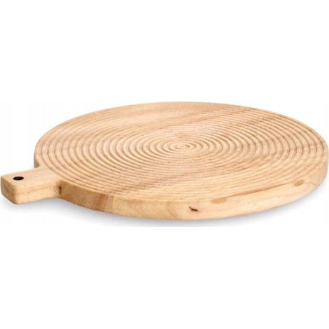 Zeller Tagliere rotondo in legno di gomma 30,5 cm