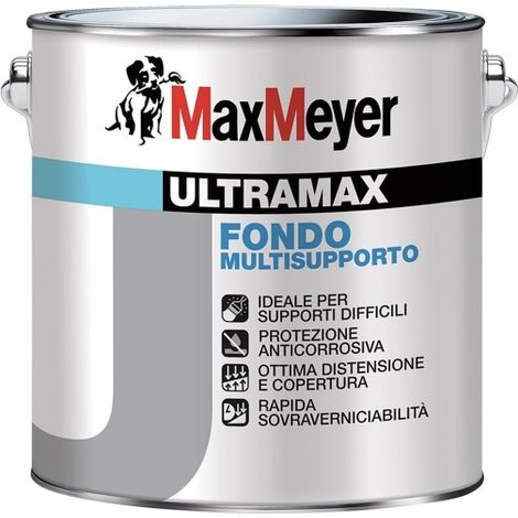 ULTRAMAX Fondo Multisupporto, Anticorrosivo Bianco, A+ 2,5 Litri MaxMeyer
