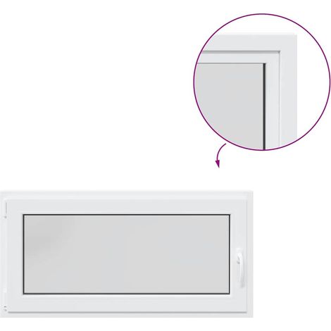 Ventana de sótano "RISOR" 120x60cm oscilobatiente DIN izquierda vidaXL