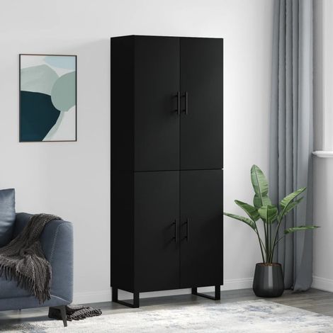 Highboard Black 69.5x34x180 cm Engineered Wood vidaXL (1/5)