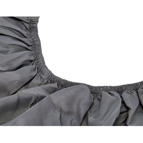 Drap Housse - 180 x 200 x 30 cm - Microfibre Polyester - Pour Matelas Jusqu'à 30 cm - Gris Foncé - 1 Pièce (1/4)