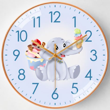 Horloge murale ronde moderne à quartz 20 cm cadre doré aiguilles dorées 1085 254 g – Livraison gratuite