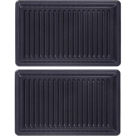 Plaques grill-panini par 2 – Accessoires pour croque-monsieur – Compatibles avec appareils Tefal Snack Time – Matériaux antiadhésifs - xa800312