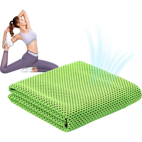 Kühlende Nacken- und Gesichtstücher Kühlendes Nackentuch 30 x 100 cm Sofort kühlendes Mikrofaserhandtuch für Yoga, Golf, Sport, Fitnessstudio, Training, Camping (1/4)