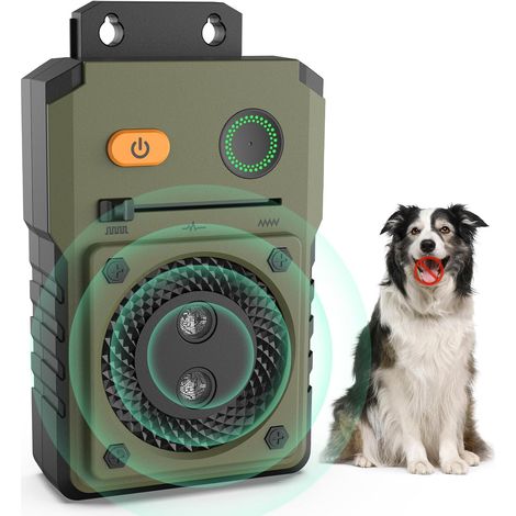 Dispositivo antiladridos para perros, dispositivo antiladridos ultrasónico de 3 frecuencias ajustables, dispositivo de disuasión recargable de 50 pies para perros pequeños y grandes al aire libre, ant (1/5)