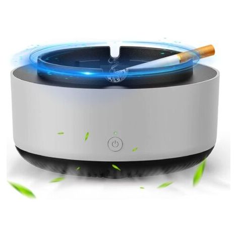Pair Cendrier Aspirateur de Fumée, 2 En 1 Cendrier Électronique Intelligent Purificateur d'air, Anti Odeur avec Filtre pour Voiture et Maison (1/5)