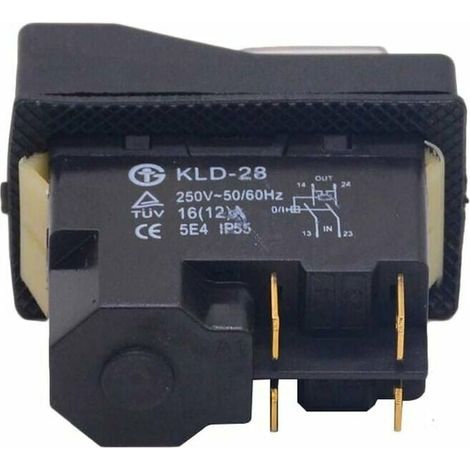 Interruttore di sicurezza per attrezzature elettriche - Pulsante a spinta magnetico impermeabile 4 pin - Adatto per macchine tagliatrici meccaniche (1/3)