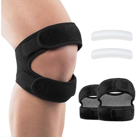 Patellarsehnen-Stützbandage, 2er-Pack, Knieschmerzlinderung und Patellarsehnenbandage für Männer und Frauen