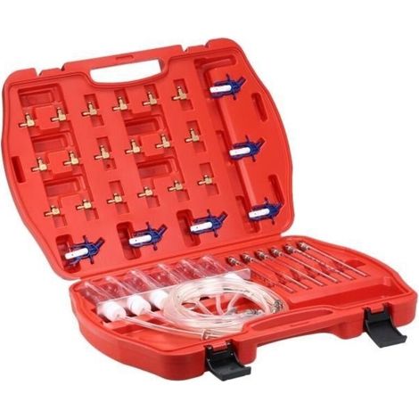 Oil flow test tool kit: Diesel injector tester, automatic nozzle, injector test meter adapter (1/4)