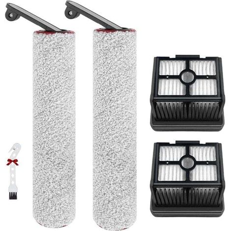 Accessoires pour Dreame H12 Pro / H12 Dual Pièces de Rechange pour aspirateur Eau et poussière, 2 Brosse rotative + 2 filtres Hepa + 1 Brosse (1/5)
