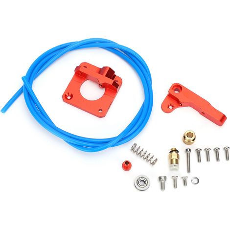 Bloc d'extrusion en aluminium rouge pour imprimante 3D CR10, pièce tout métal distante 1,75 3mm, accessoire de rechange (1/5)