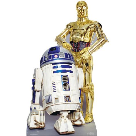 Figurine en carton Les Robots R2D2 & C3PO Star Wars Hauteur 166 CM (1/5)