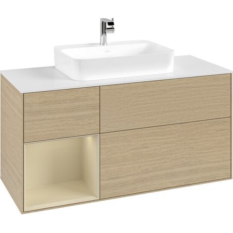 Villeroy & Boch F411HJPC Meuble sous-lavabo Finion F41 (1/3)