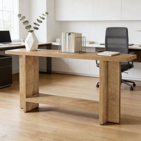 Console pour couloir avec double niveau de rangement (table uniquement)