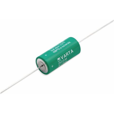 VARTA Lithium-Batterie CR 2/3AA-CD, mit Axialdraht, 3 V-, 1350 mAh