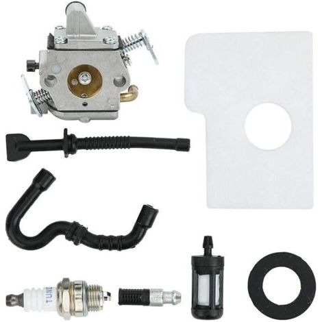 BARKBUSTERS MS170 MS180 Carburateur Kit pour STIHL MS170 MS180 017018 Tronçonneuse/Tondeuses à gazon avec filtre à air Tune Up Kit (1/5)