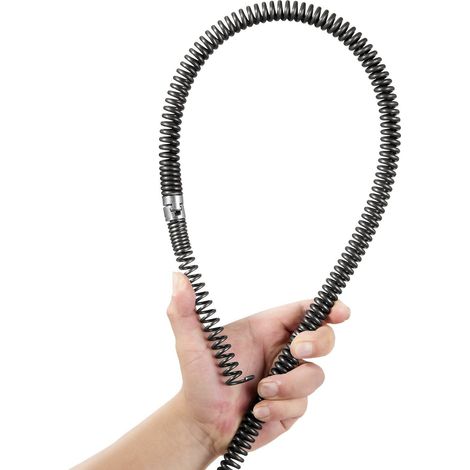 Câble de nettoyage de drain sectionnel 20,1 m x 1,6 cm avec 7 coupeurs pour tuyaux de 2 à 10 cm haute performance (1/5)